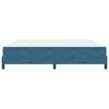 vidaXL Boxspringbett mit Matratze Dunkelblau 200 x 220 cm Stoff