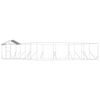 vidaXL Outdoor-Hundezwinger mit Dach Silbern 10x8x2,5 m Stahl Verzinkt