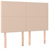 vidaXL Kopfteil Cappuccino 144x5x118/128 cm Kunstleder