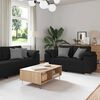 vidaXL Sofa Set 2 pcs Schwarz 219 x 77 x 82 cm Stoff