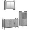 vidaXL Badezimmerschrank-Set 3 stk. Sonoma-Grau 40 x 36 x 99,5 cm