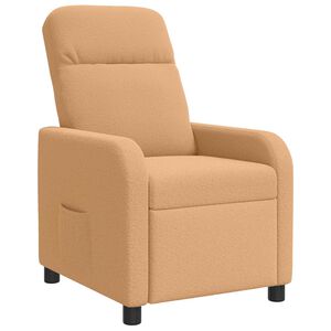 vidaXL Liegesessel Beige Boucl&eacute;