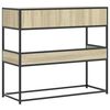 vidaXL Konsolentisch Sonoma-Eiche 90x35x80 cm Holzwerkstoff
