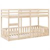 vidaXL Etagenbett 80x200 cm Massivholz Kiefer