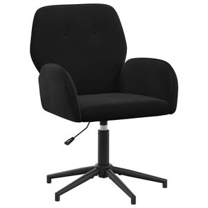 vidaXL Drehstuhl 54 x 55 x 90 cm Schwarz Samt