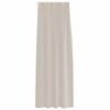 vidaXL Voile-Vorhang mit Vorhängen 2 pcs Sand 245 x 140 cm Polyester