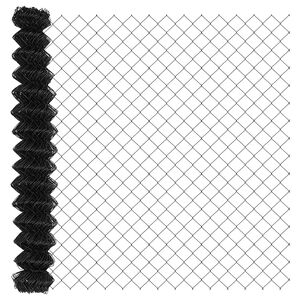 vidaXL Maschendrahtzaun 25 x 1,6 m Stahl Grau
