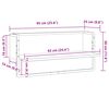 vidaXL Wandregal mit Stange Braun Eichen-Optik 65x25x30 cm