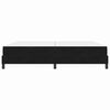 vidaXL Boxspringbett mit Matratze Schwarz 200 x 200 cm Stoff