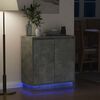 vidaXL LED-Sideboard Beton Grau 71 x 34,5 x 75 cm Holzwerkstoff