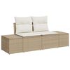 vidaXL Garten Essgruppe mit Kissen 9 pcs Beige und Creme