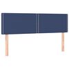 vidaXL Boxspringbett mit Matratze Blau 140x200 cm Stoff