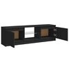 vidaXL TV-Schrank mit LED-Leuchten Schwarz 120x30x36 cm