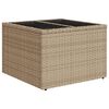 vidaXL 8-tlg. Garten-Sofagarnitur mit Kissen Beige Poly Rattan