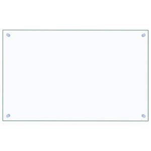 vidaXL K&uuml;chenr&uuml;ckwand Transparent 80&times;50 cm Hartglas