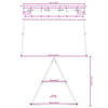 vidaXL Schaukelgestell f&uuml;r den Au&szlig;enbereich B 273,5 x H 185 cm