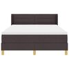 vidaXL Boxspringbett mit Matratze Dunkelbraun 140 x 190 cm Stoff