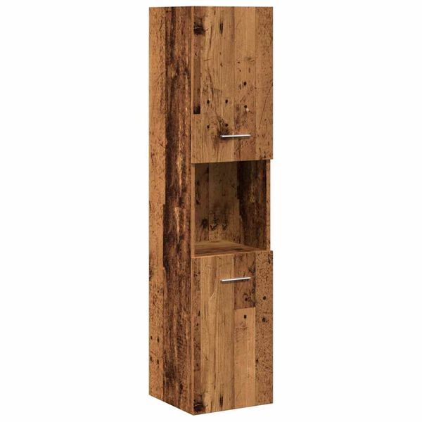 vidaXL 5-tlg. Badm&ouml;bel-Set Altholz-Optik Holzwerkstoff