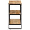 vidaXL Konsolentisch 70x35x70 cm Raues Massivholz Mango