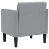 vidaXL Sessel mit Armlehnen Hellgrau 53 cm Stoff