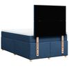 vidaXL Boxspringbett mit Matratze Blau 120x200 cm Stoff