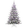 vidaXL K&uuml;nstlicher klappbarer Weihnachtsbaum Wei&szlig; 180 cm PE und PVC