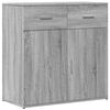 vidaXL Sideboards 2 Stk. Grau Sonoma 79x38x80 cm Holzwerkstoff