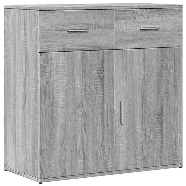 vidaXL Sideboards 2 Stk. Grau Sonoma 79x38x80 cm Holzwerkstoff
