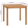 vidaXL 3-tlg. Garten-Essgruppe Teak Massivholz