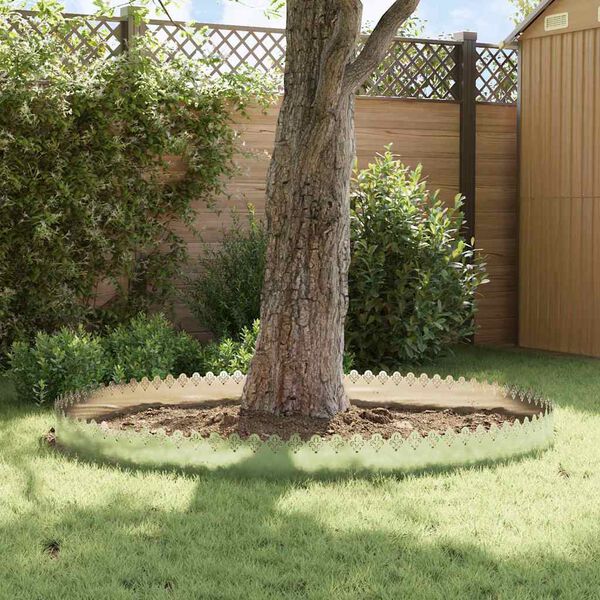 vidaXL Rasenkanten 10 pcs Silber 103 x 0,05 x 22 cm Edelstahl