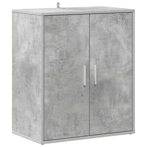 vidaXL Schuhschrank Betongrau 60x35x70 cm Holzwerkstoff