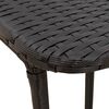 vidaXL Gartentisch Klappbar Schwarz 90x51x75 cm Poly Rattan