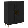 vidaXL Sideboard Schwarz Eichen-Optik 69,5 x 34 x 90 cm