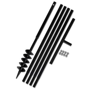 Erdbohrer mit Griff 100 mm Verl&auml;ngerungsrohr 5 m