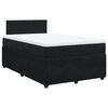 vidaXL Boxspringbett mit Matratze Schwarz 120x190 cm Samt