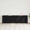 vidaXL Sideboard Schwarz Eichen-Optik 240 x 33 x 70 cm Holzwerkstoff