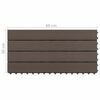 vidaXL Terrassenfliese 6 pcs Dunkelbraun 60 x 30 cm WPC
