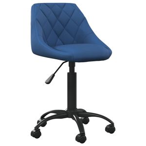 vidaXL B&uuml;rostuhl Blau Samt