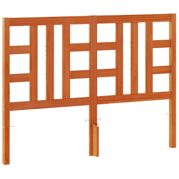 vidaXL Kopfteil Wachsbraun 150 cm Massivholz Kiefer