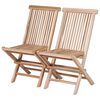 vidaXL 3-tlg. Bistro-Set Klappbar Massivholz Teak