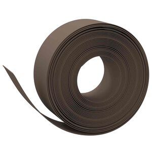 vidaXL Gartenumrandung 25 m 20 cm PE Braun