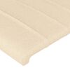 vidaXL Boxspringbett mit Matratze Creme 140x200 cm Stoff
