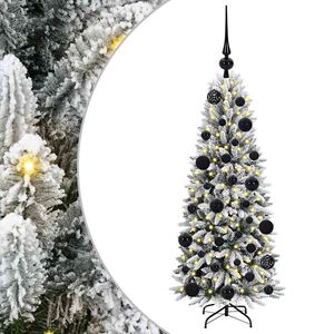 vidaXL K&uuml;nstlicher Weihnachtsbaum mit 150 LEDs mit St&auml;nder Wei&szlig; 120 cm