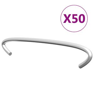 vidaXL Gabionen-Distanzhalter 50 Stk. Verzinkter Stahl 10 cm