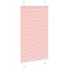 vidaXL Plissee Rosa 70x100 cm Stoffbreite 69,4 cm Polyester