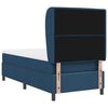 vidaXL Boxspringbett mit Matratze mit Kopfteil Blau 90 x 190 cm Stoff