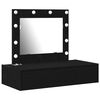 vidaXL Schminktisch Schwarz 83 x 40 x 70 cm Holzwerkstoff