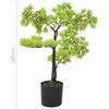 vidaXL K&uuml;nstlicher Bonsai Zypresse mit Topf 60 cm Gr&uuml;n