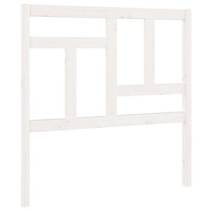 vidaXL Kopfteil Wei&szlig; 95,5x4x100 cm Massivholz Kiefer