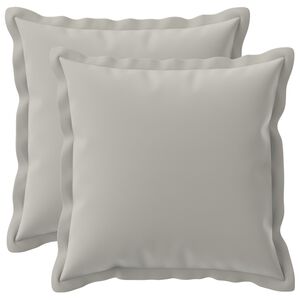vidaXL Kissenbezug 2 stk. HOUTEN Grau 30 x 30 cm Polyester